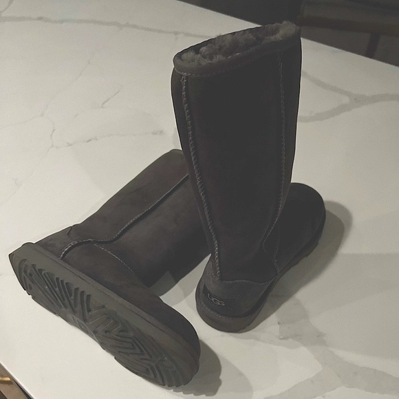 UGG Other - NWOT Grey youth Uggs (youth 4). Only worn once for family photos,look brand new.